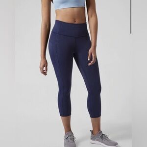 Athleta Ultimate Stash Pocket II 7/8 Tight Blue Size Medium